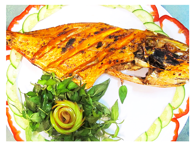 Cá mú nướng sa tế Phú Quốc