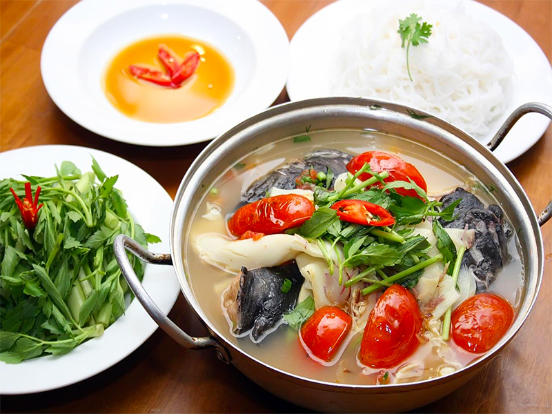 Lẩu cá lăng sông serepok